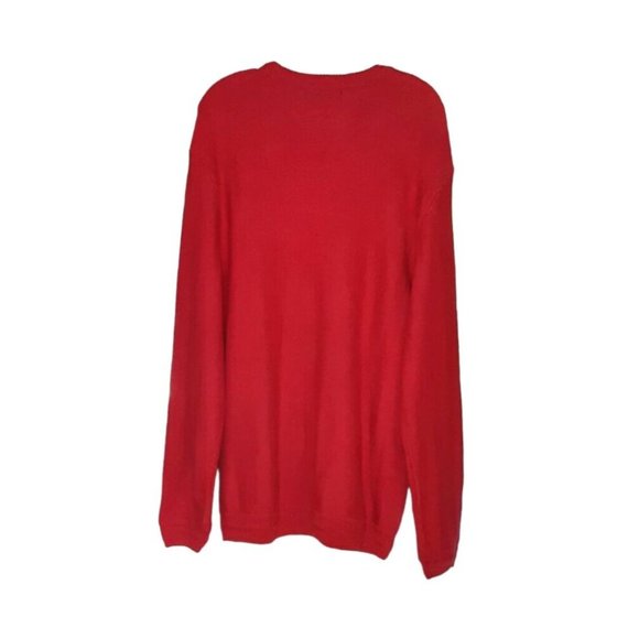 Vintage Chaps Ralph Lauren Mens XL Red Pullover Sweater Crew Neck Cotton… - Picture 2 of 7